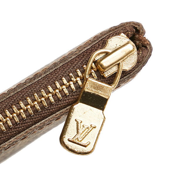 ルイ ヴィトン モノグラム ポシェット クレ コインケース 小銭入れ M62650 ブラウン PVC レザー レディース LOUIS VUITTON 【中古】