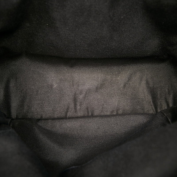 グッチ GGキャンバス シェリーライン トートバッグ 130994 ブラック キャンバス レザー レディース GUCCI 【中古】