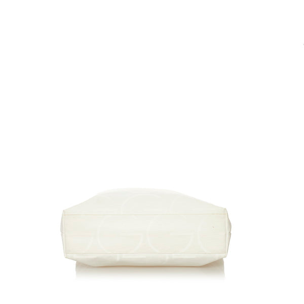 グッチ トートバッグ 123439 ホワイト キャンバス メンズ GUCCI 【中古】