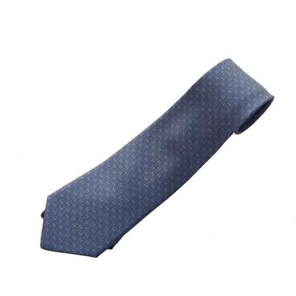 エルメス ネクタイ ネイビー シルク メンズ HERMES 【中古】