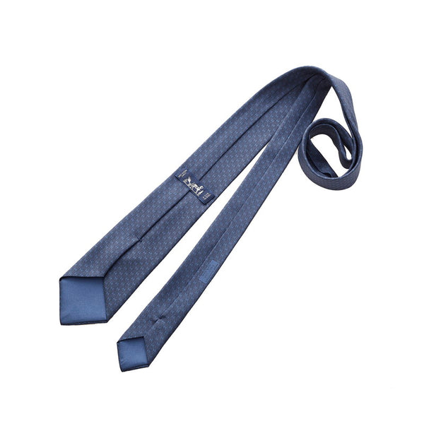 エルメス ネクタイ ネイビー シルク メンズ HERMES 【中古】