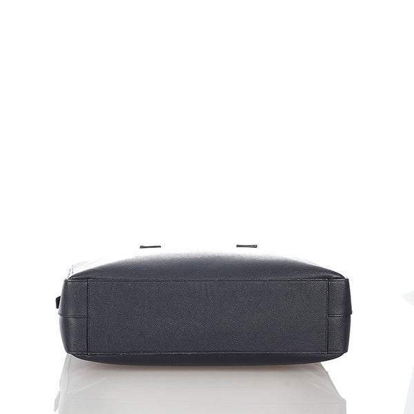 サンローラン ネイビー レザー ビジネスバッグ メンズ SAINT LAURENT 【中古】