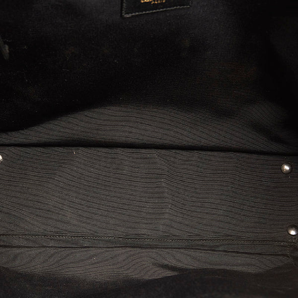 サンローラン ネイビー レザー ビジネスバッグ メンズ SAINT LAURENT 【中古】