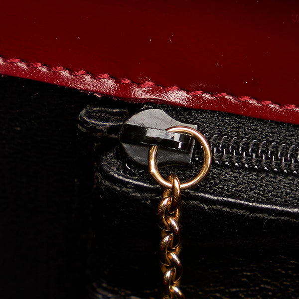 グッチ 004 1274 0611 レッド ハラコ レザー ハンドバッグ ショルダーバッグ 2WAY レディース GUCCI 【中古】