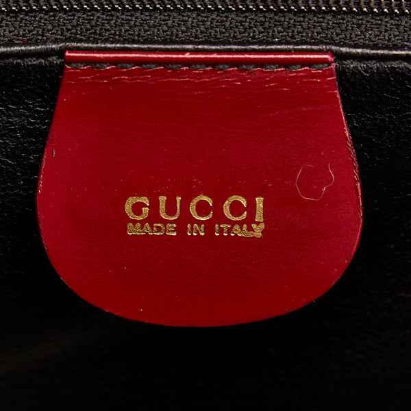 グッチ 004 1274 0611 レッド ハラコ レザー ハンドバッグ ショルダーバッグ 2WAY レディース GUCCI 【中古】