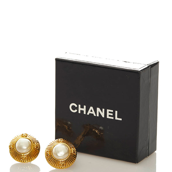 シャネル ココマーク ヴィンテージ イヤークリップ イヤリング ゴールド メッキ レディース CHANEL 【中古】