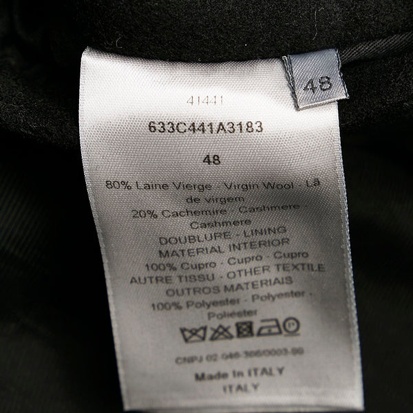 ディオール オム ブルゾン ブラック ウール カシミヤ メンズ DIOR HOMME 【中古】