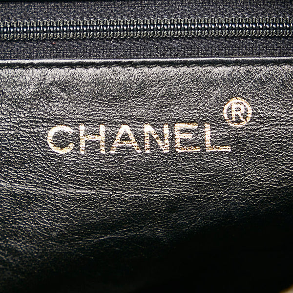 シャネル マトラッセ フリンジ チェーン ショルダーバッグ ブラック ラムスキン レディース CHANEL 【中古】