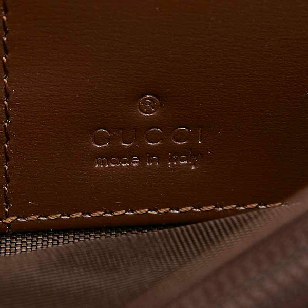 グッチ 035 1323 ブラウン レザー 長財布 メンズ GUCCI 【中古】
