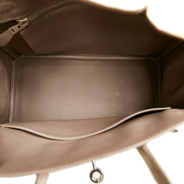 エルメス バーキン25 ヒマラヤ ホワイト クロコダイル ニロティカスマット ハンドバッグ レディース HERMES 【中古】