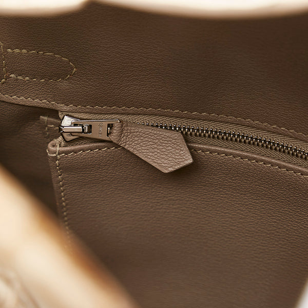 エルメス バーキン25 ヒマラヤ ホワイト クロコダイル ニロティカスマット ハンドバッグ レディース HERMES 【中古】