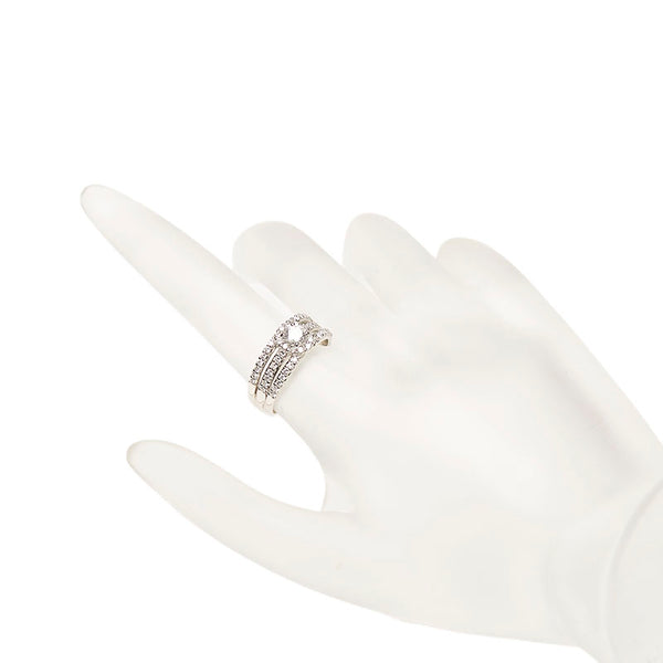 Pt900 プラチナ ダイヤ0.346ct ダイヤ0.48ct リング 指輪 レディース 11号 【中古】
