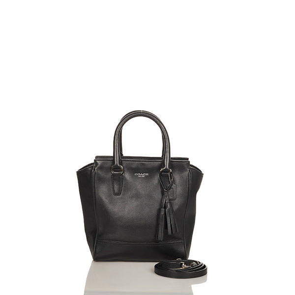 コーチ ハンドバッグ ショルダーバッグ２WAY ブラック レザー レディース COACH 【中古】