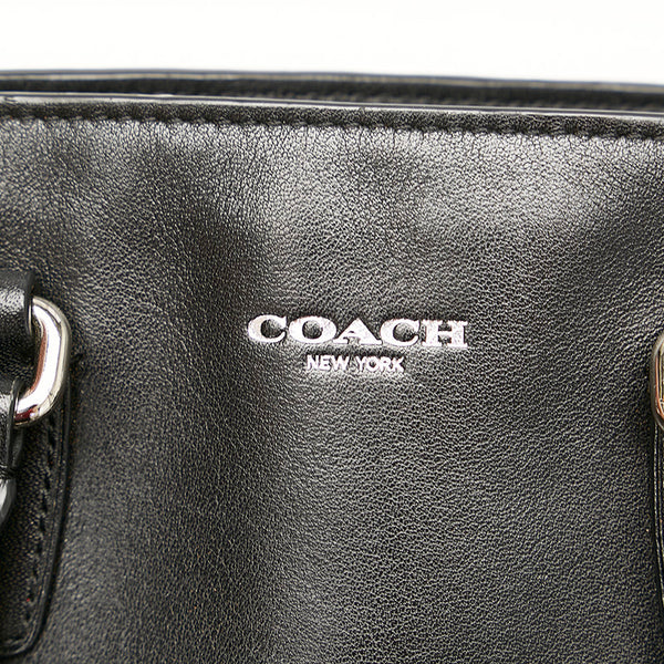 コーチ ハンドバッグ ショルダーバッグ２WAY ブラック レザー レディース COACH 【中古】