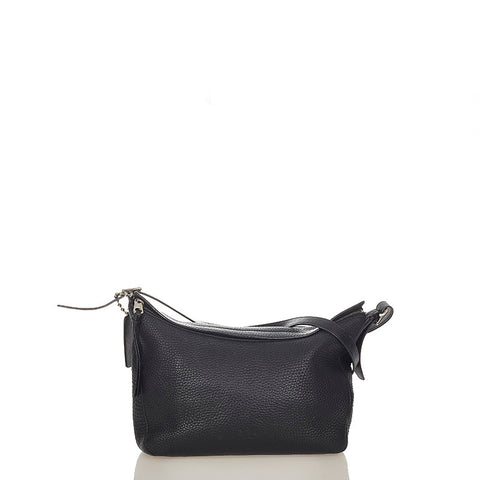 コーチ 32264 ブラック レザー 斜め掛け ショルダーバッグ レディース COACH 【中古】