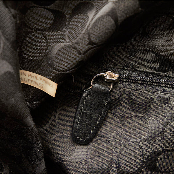 コーチ 32264 ブラック レザー 斜め掛け ショルダーバッグ レディース COACH 【中古】