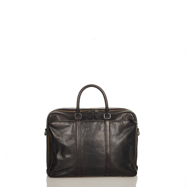 コーチ メトロポリタン 23791 ブラック レザー ビジネスバッグ メンズ COACH 【中古】