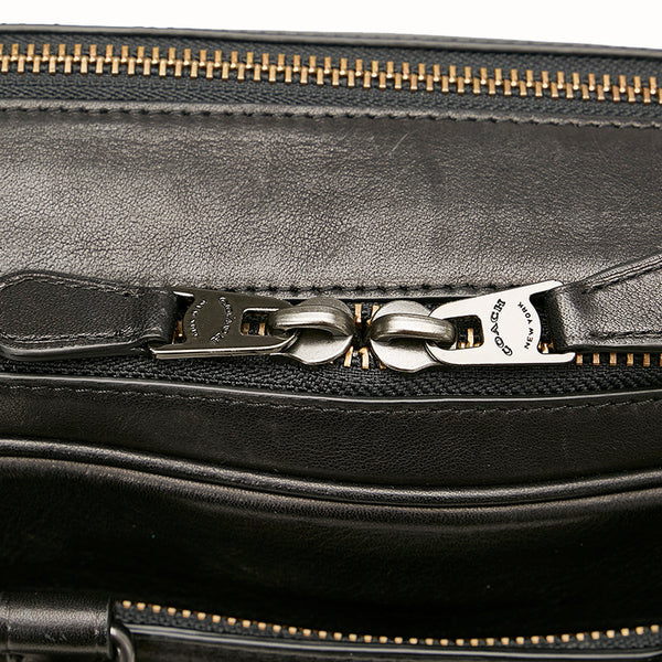 コーチ メトロポリタン 23791 ブラック レザー ビジネスバッグ メンズ COACH 【中古】