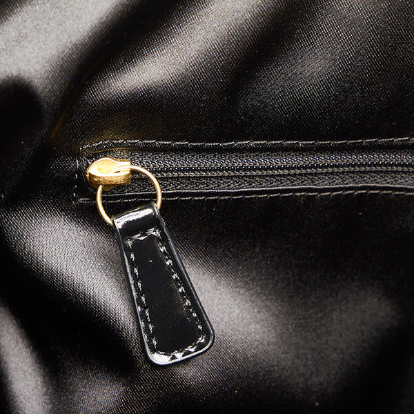 コーチ デイジーポピー トートバッグ F20004 ブラック パテントレザー レディース COACH 【中古】