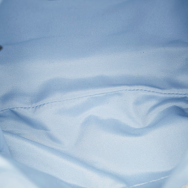 コーチ シグネチャー ハンプトンズ ウィークエンド 斜め掛け ショルダーバッグ 10111 ベージュ　ブラウン サテン スウェード レディース COACH 【中古】