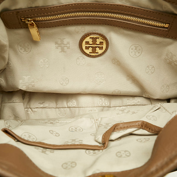 トリーバーチ ハンドバッグ ショルダーバッグ 2WAY ベージュ レザー レディース Tory Burch 【中古】