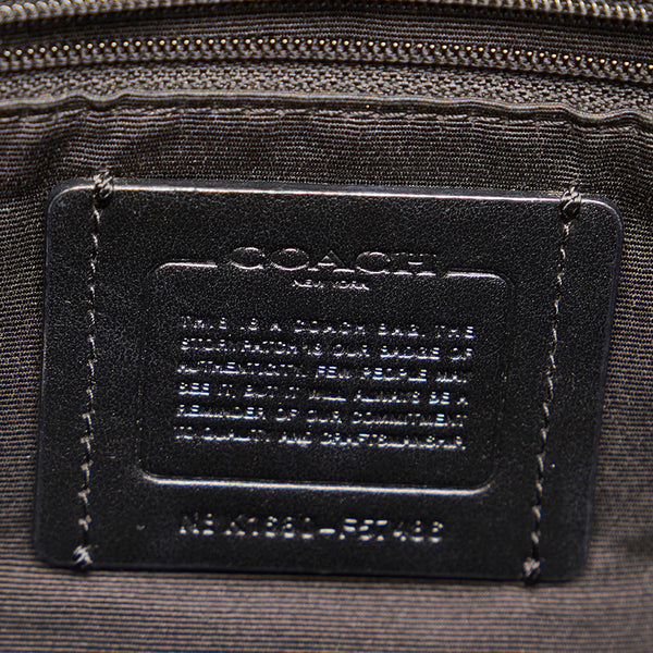 コーチ ハンドバッグ ショルダーバッグ 2way F57486 ネイビー レザー レディース COACH 【中古】