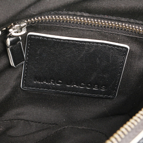 マークジェイコブス ハンドバッグ ショルダーバッグ 2WAY ホワイト ブラック レザー レディース MARC JACOBS 【中古】