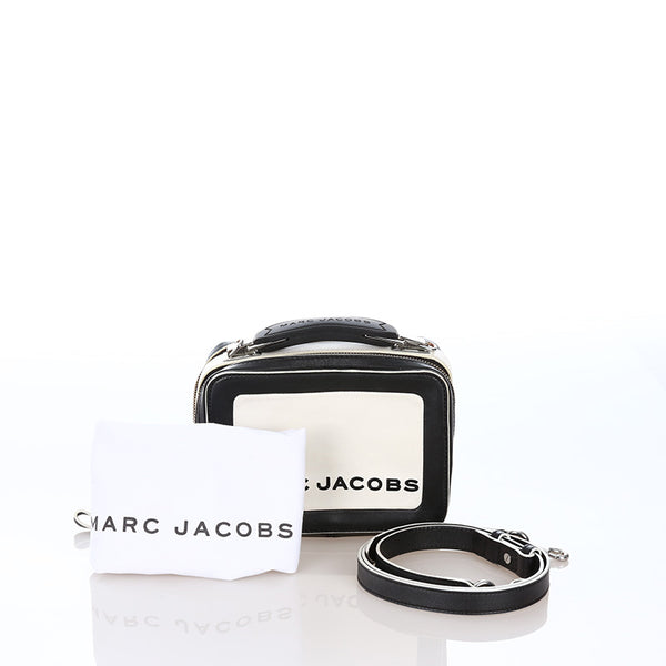 マークジェイコブス ハンドバッグ ショルダーバッグ 2WAY ホワイト ブラック レザー レディース MARC JACOBS 【中古】