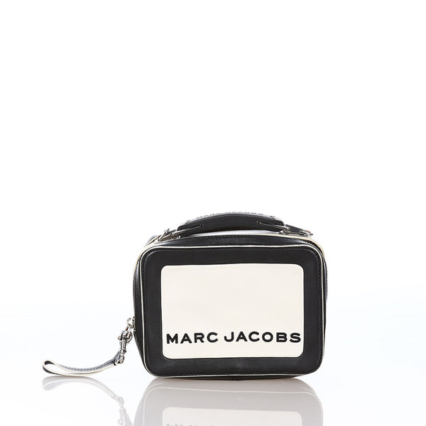 マークジェイコブス ハンドバッグ ショルダーバッグ 2WAY ホワイト ブラック レザー レディース MARC JACOBS 【中古】