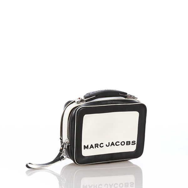 マークジェイコブス ハンドバッグ ショルダーバッグ 2WAY ホワイト ブラック レザー レディース MARC JACOBS 【中古】
