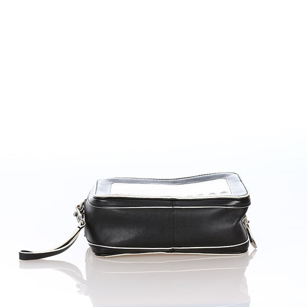 マークジェイコブス ハンドバッグ ショルダーバッグ 2WAY ホワイト ブラック レザー レディース MARC JACOBS 【中古】