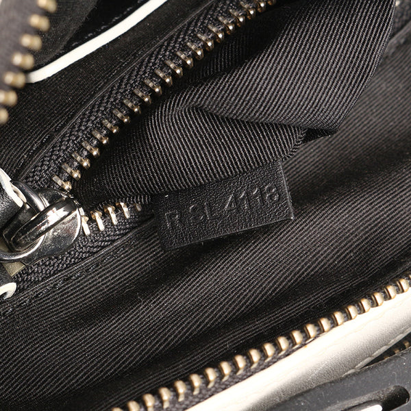 マークジェイコブス ハンドバッグ ショルダーバッグ 2WAY ホワイト ブラック レザー レディース MARC JACOBS 【中古】