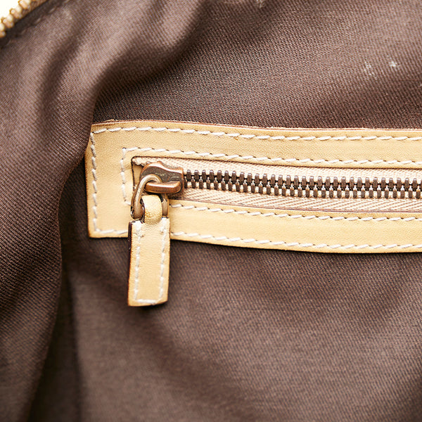 グッチ インターロッキング ハンドバッグ 114887 ベージュ レザー レディース GUCCI 【中古】