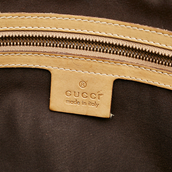 グッチ インターロッキング ハンドバッグ 114887 ベージュ レザー レディース GUCCI 【中古】