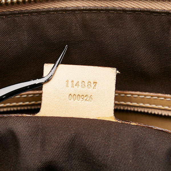グッチ インターロッキング ハンドバッグ 114887 ベージュ レザー レディース GUCCI 【中古】