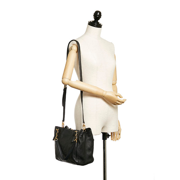 トリーバーチ ハンドバッグ ショルダーバッグ 2WAY ブラック レザー レディース Tory Burch 【中古】