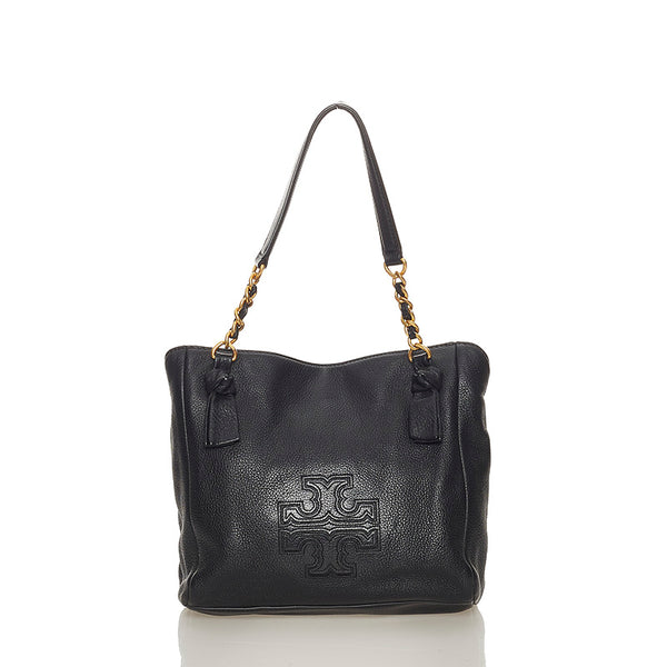 トリーバーチ ハンドバッグ ショルダーバッグ 2WAY ブラック レザー レディース Tory Burch 【中古】