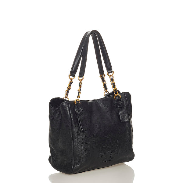 トリーバーチ ハンドバッグ ショルダーバッグ 2WAY ブラック レザー レディース Tory Burch 【中古】