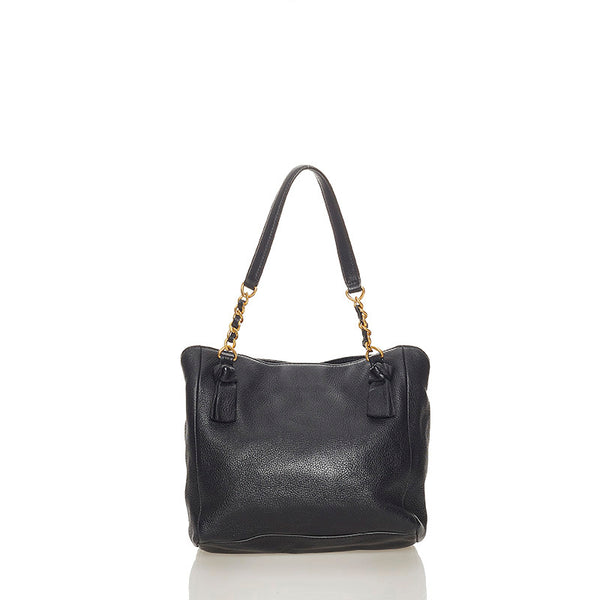 トリーバーチ ハンドバッグ ショルダーバッグ 2WAY ブラック レザー レディース Tory Burch 【中古】
