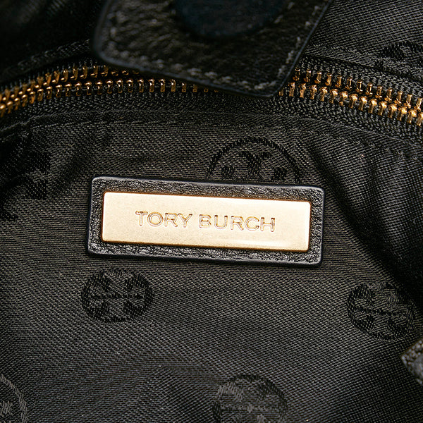 トリーバーチ ハンドバッグ ショルダーバッグ 2WAY ブラック レザー レディース Tory Burch 【中古】