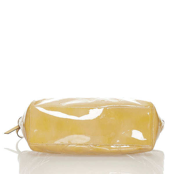 コーチ ハンドバッグ ショルダーバッグ 2WAY ベージュ パテントレザー レディース COACH 【中古】