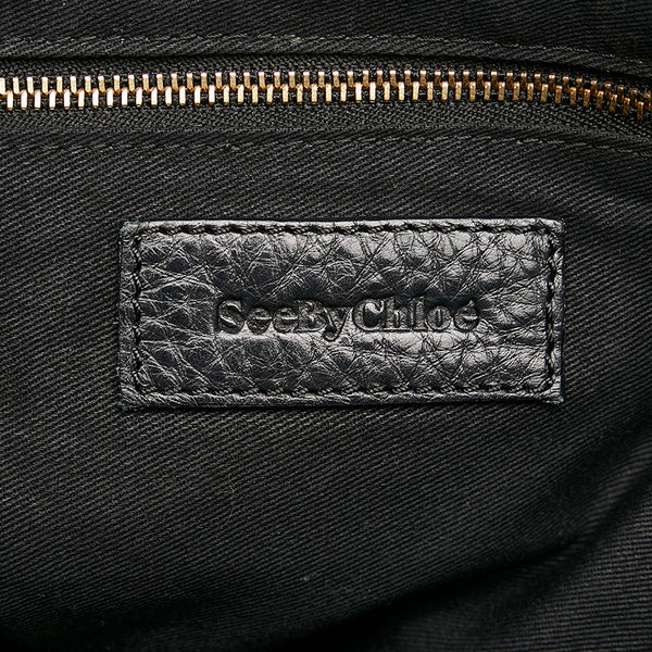 シーバイクロエ ハンドバッグ ショルダーバッグ 2WAY グレージュ レザー レディース SEE BY CHLOE 【中古】