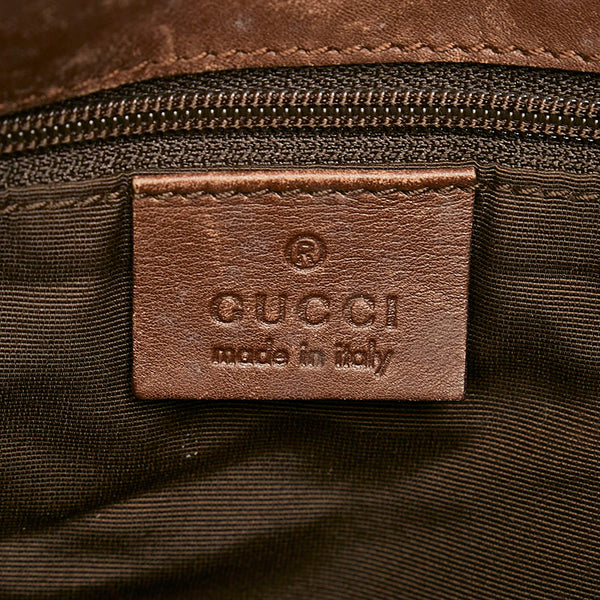 グッチ GGキャンバス ワンショルダー 001 4075 ブラウン キャンバス レザー レディース GUCCI 【中古】
