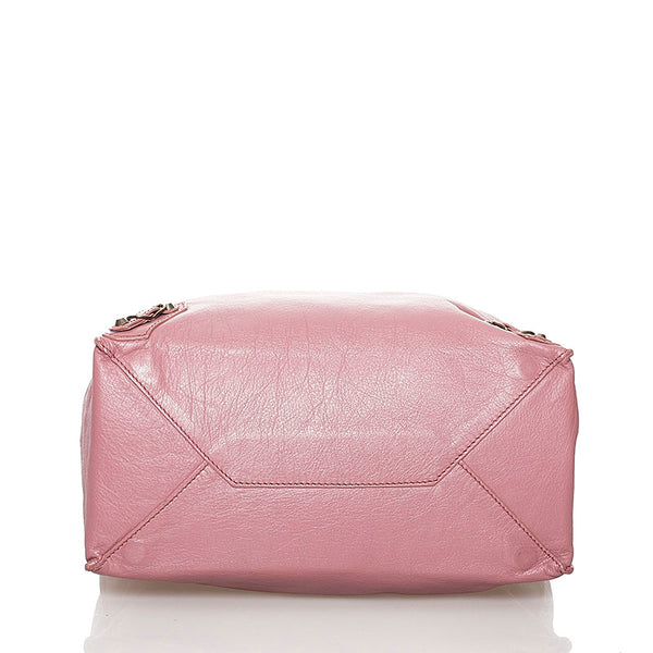 バレンシアガ ザ ペーパー  ハンドバッグ 515859 ピンク レザー レディース BALENCIAGA 【中古】