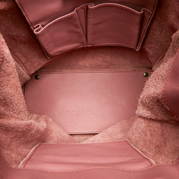 バレンシアガ ザ ペーパー  ハンドバッグ 515859 ピンク レザー レディース BALENCIAGA 【中古】