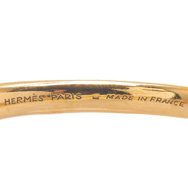 エルメス シュバルホース バングル ゴールド メッキ レディース HERMES 【中古】
