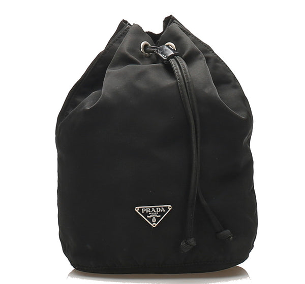 プラダ ブラック 黒 ナイロン ポーチ レディース PRADA 中古