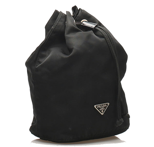 プラダ ブラック 黒 ナイロン ポーチ レディース PRADA 中古