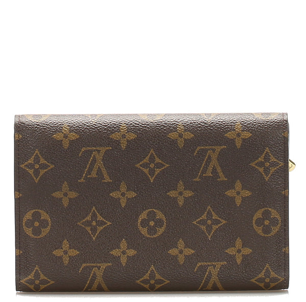 ルイ ヴィトン モノグラム パスポール M60135 ブラウン 茶 PVC レザー 長財布 LOUIS VUITTON ユニセックス 中古