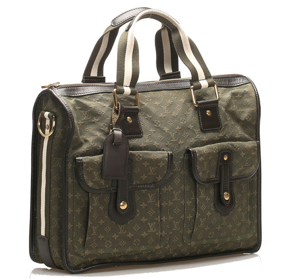 ルイ ヴィトン モノグラム サックマリーケイト M42342 カーキ キャンバス レザー ショルダーバッグ LOUIS VUITTON レディース 中古